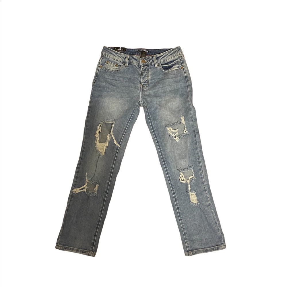 So Over You Boyfriend Jeans - Medium Blue Wash SZ 5 Brand new with tags